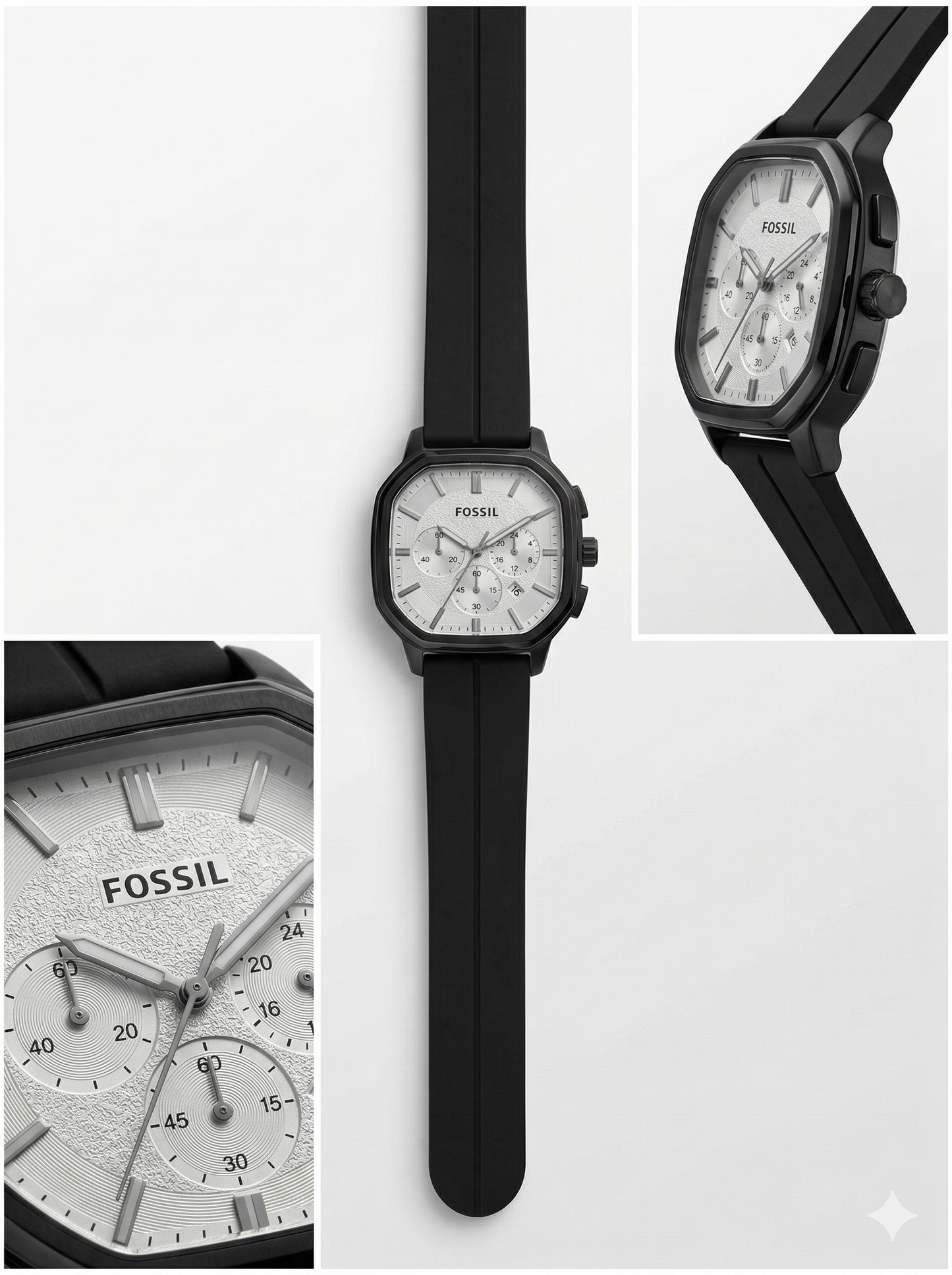 Black Heritage Square Chronograph