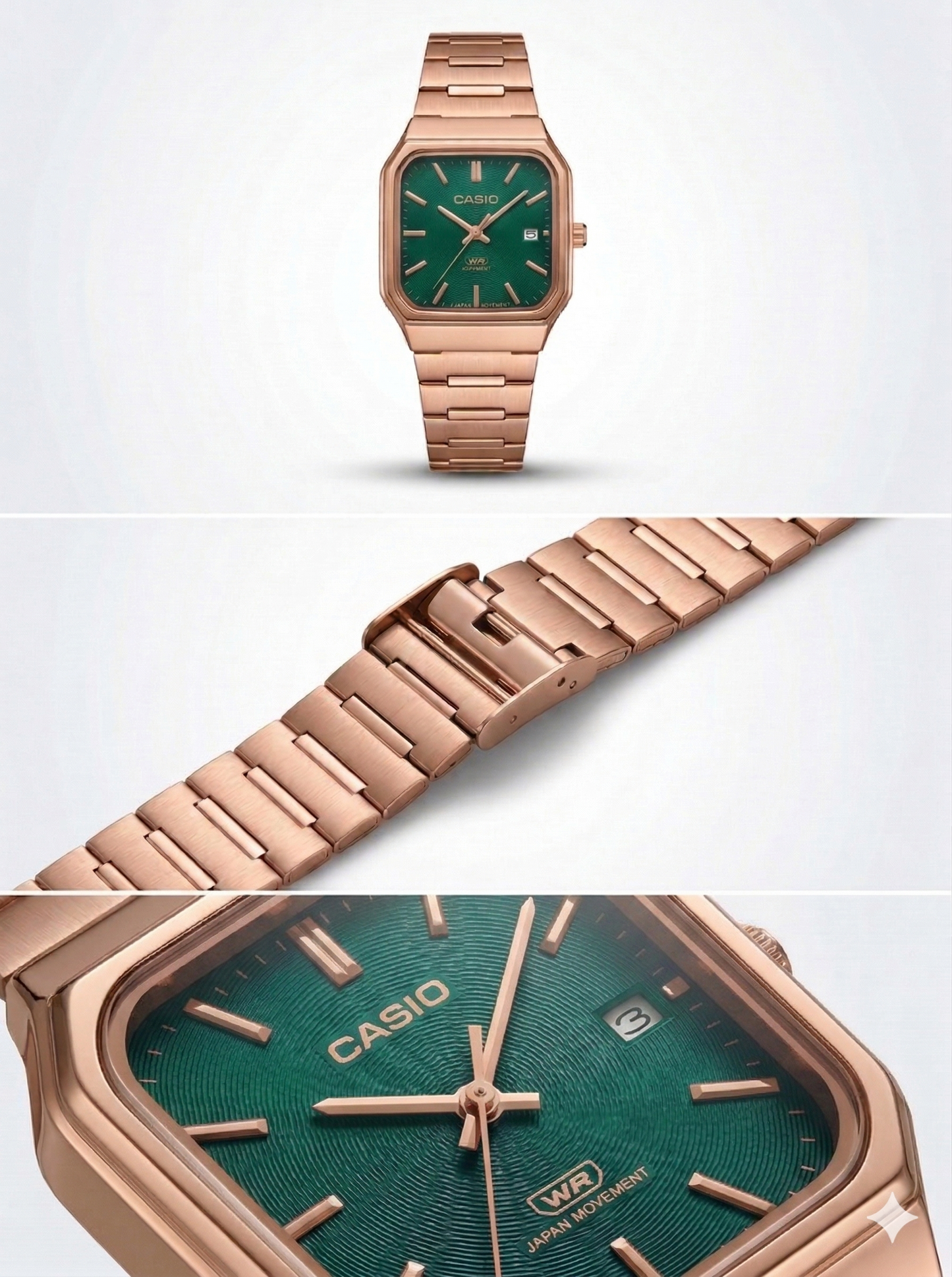Rose Gold Geometric Minimalist Watch