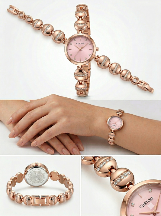 Celestial Orb Rose Gold Jewelry Watch