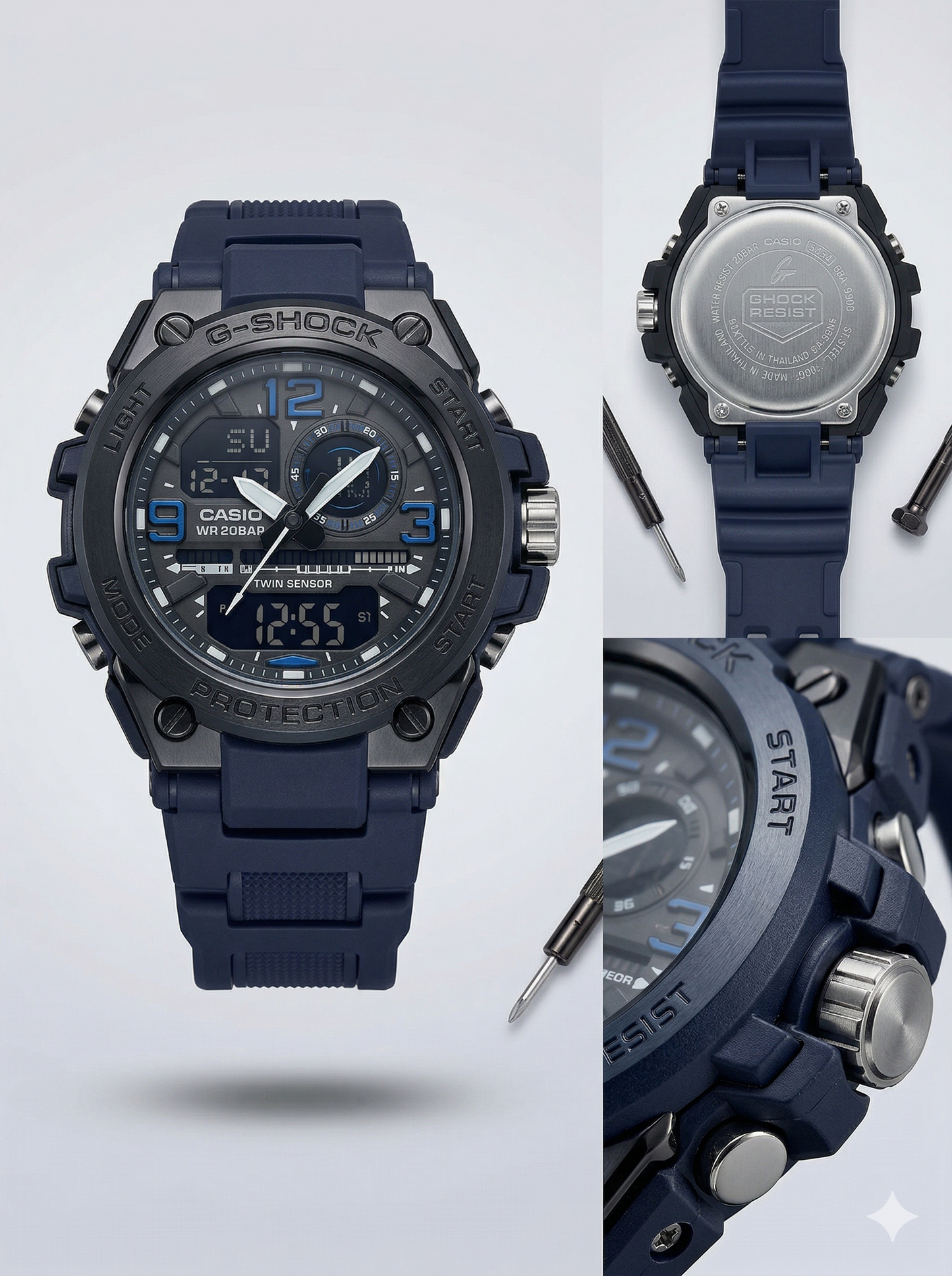 Tactical Stealth Master – Dual Display Sport Watch