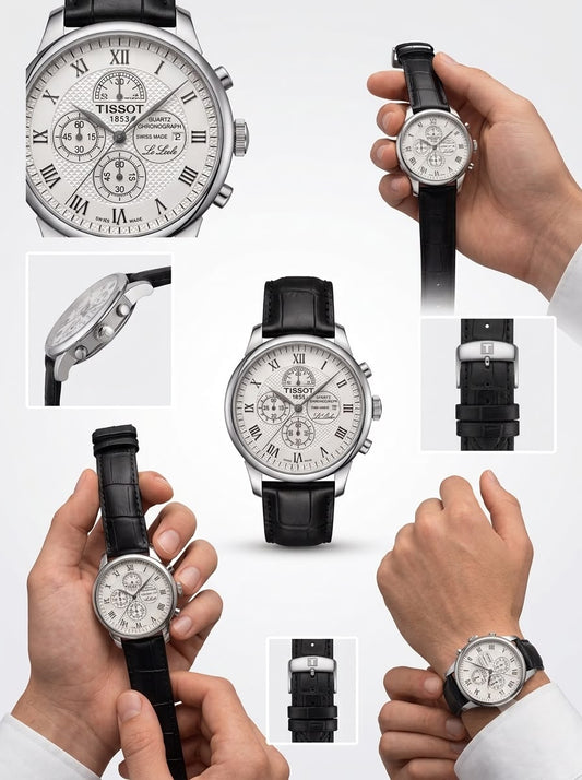 Heritage Chronograph Roman Numeral Leather Men's Watch