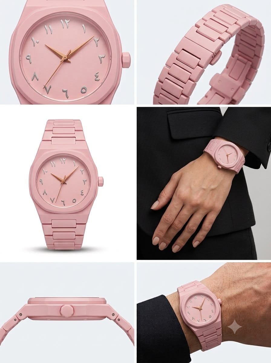 Junior Arabic Dial Minimalist Watch – Comfortable Matte Silicone Band