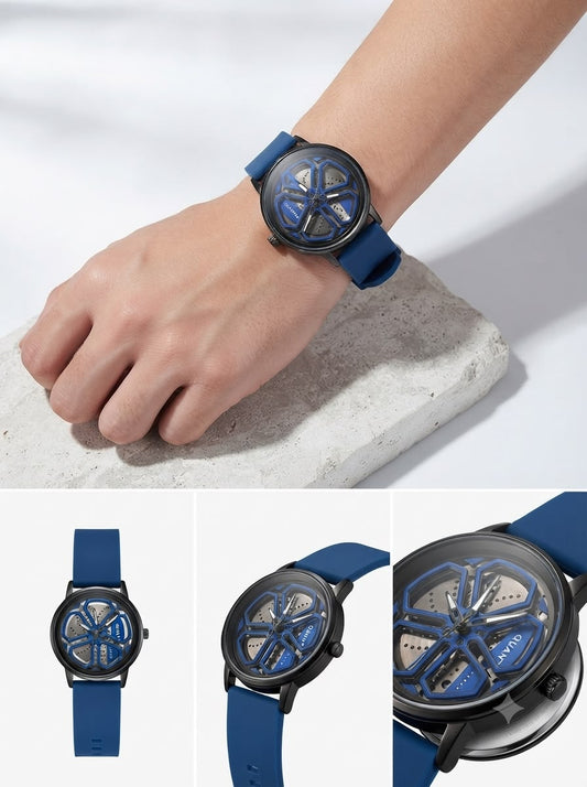 Performance Rimline Sport Watch – 360° Rotating Wheel Dial