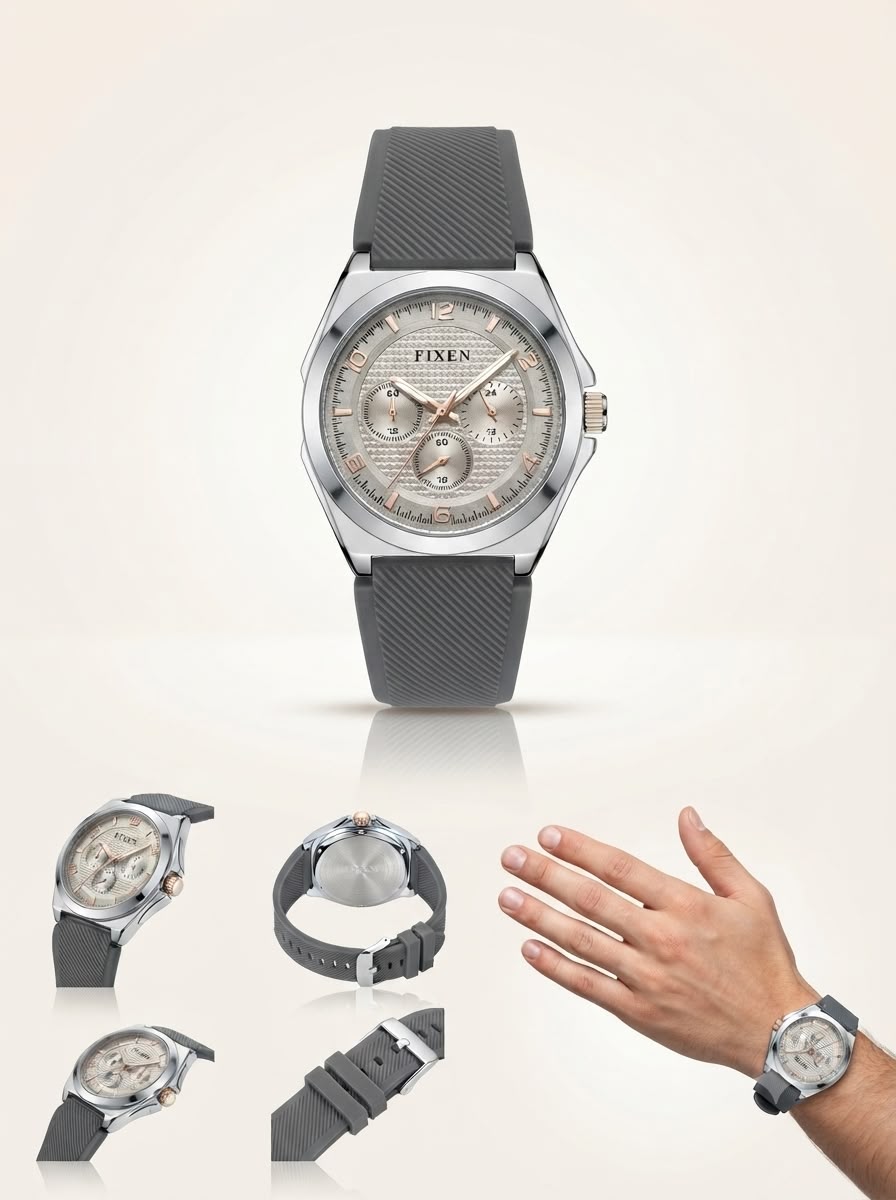 Fixen Sport Chronograph Performance Watch – Textured Silicone Series