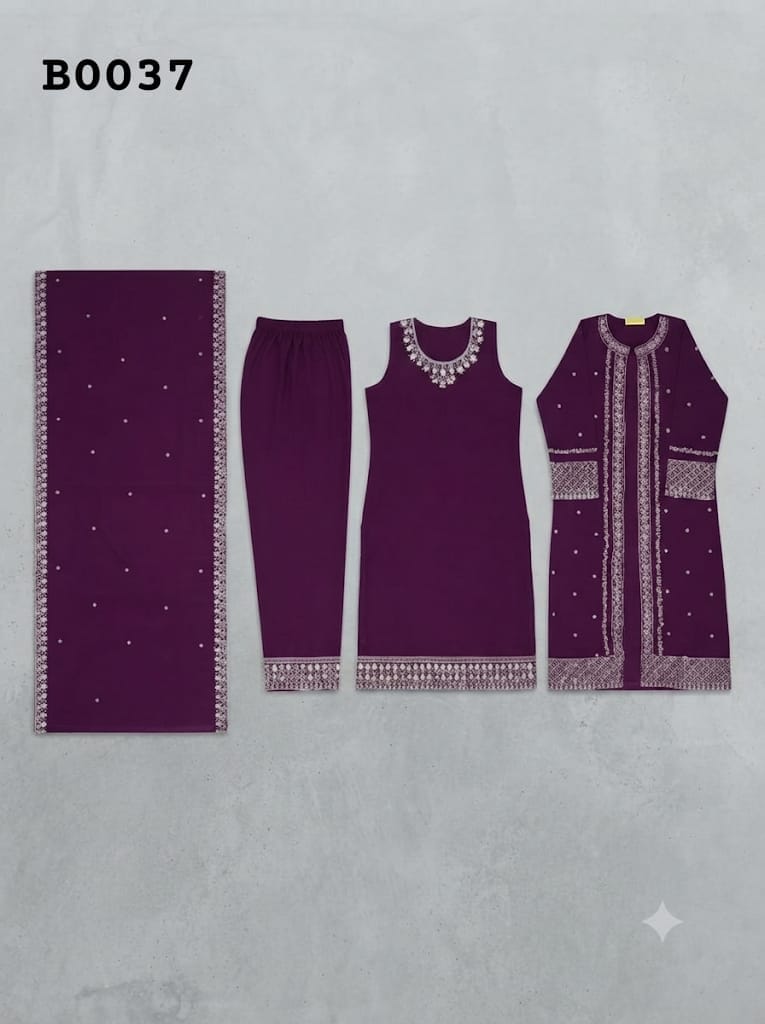 kurta with palazzo suit B0037