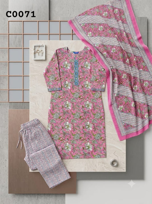 Semi cotton salwar suit C0071