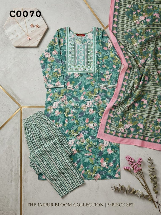 Semi cotton salwar suit C0070