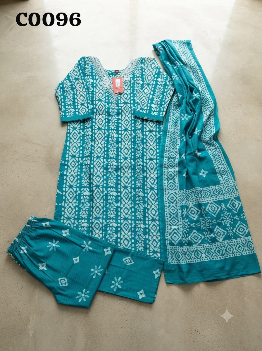 Semi cotton salwar suit C0096
