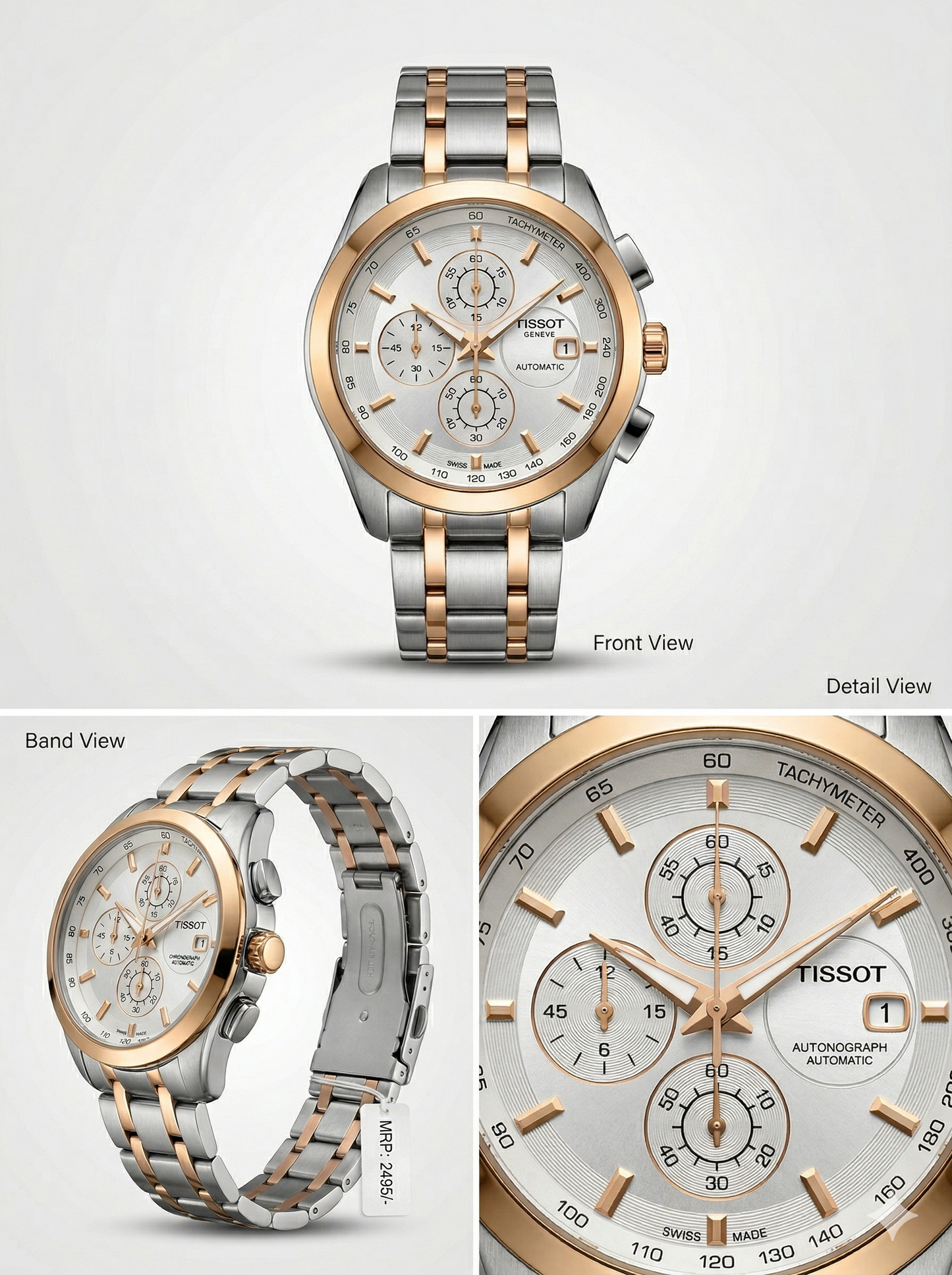 Silver Rose Chronograph – Two-Tone Executive Edition