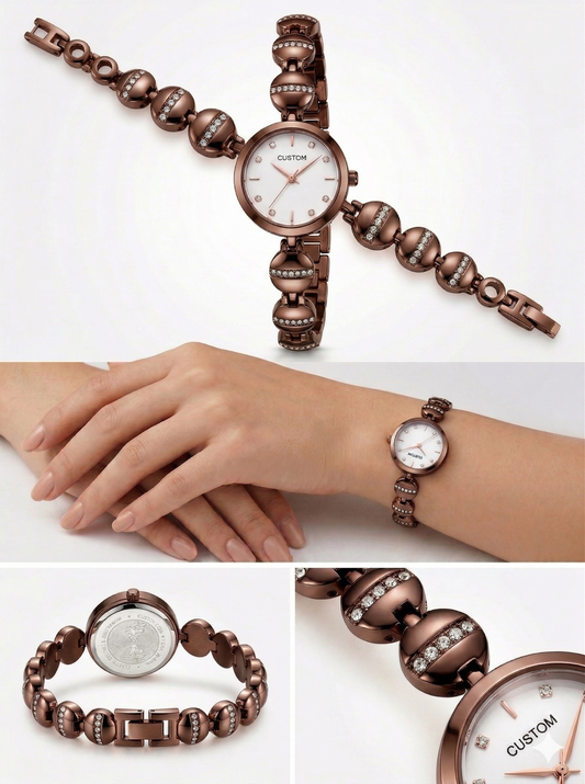 Celestial Orb Chocolate Jewelry Watch