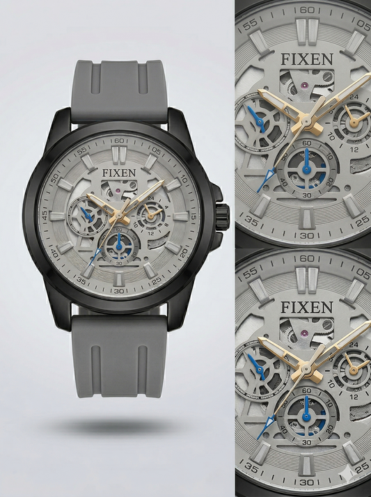 Fixen Mechanix Skeletonized Industrial Sport Watch