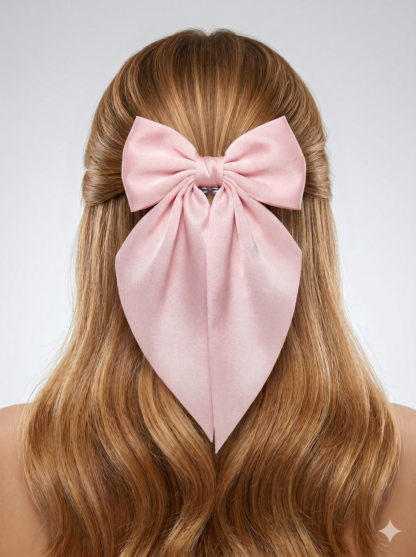 Grace Satin Tail Bow Clip