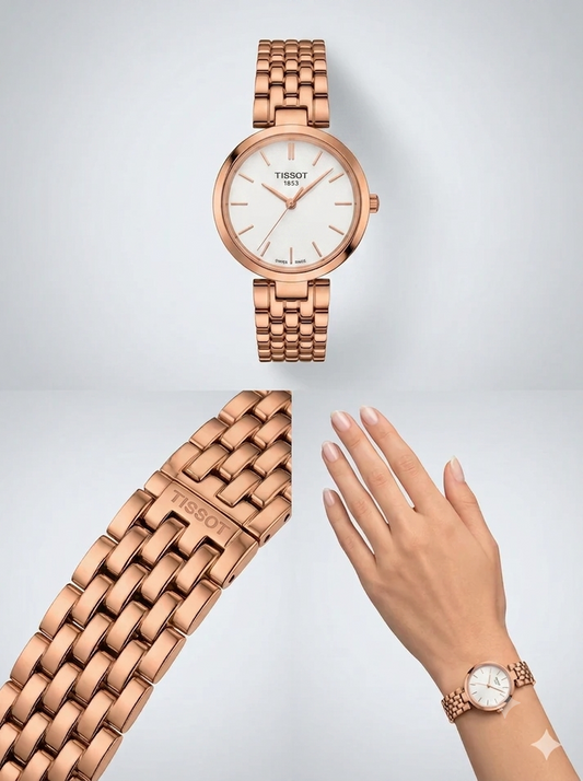 Blush Satin Elite – Rose Gold Minimalist Watch