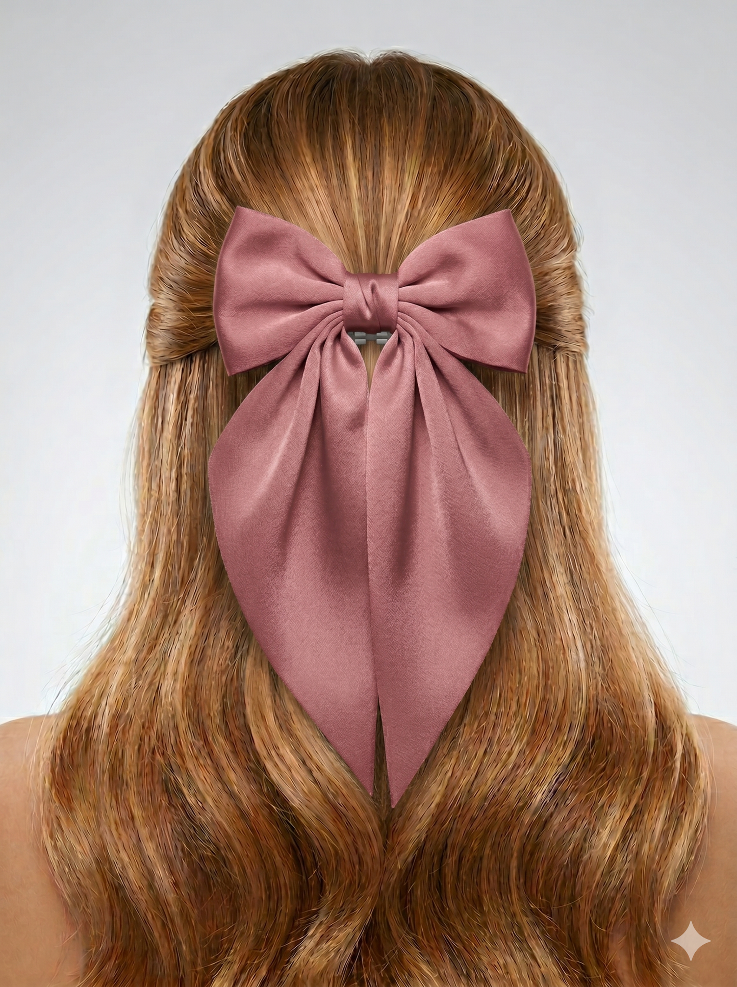 Grace Satin Tail Bow Clip