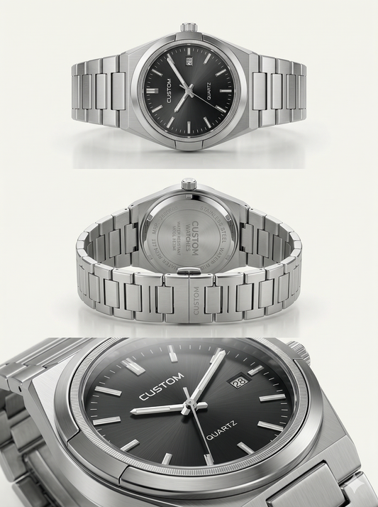 Custom Urban Steel – Brushed Silver Watch