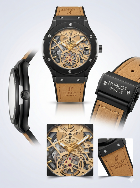 Shadow-Frame Skeleton Executive Watch