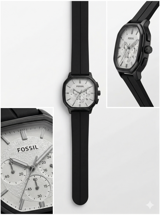 Black Heritage Square Chronograph