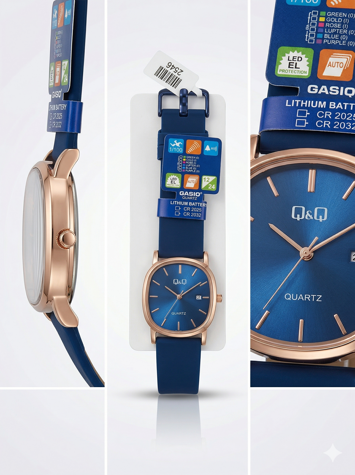 Midnight Cobalt Oval Dress Watch