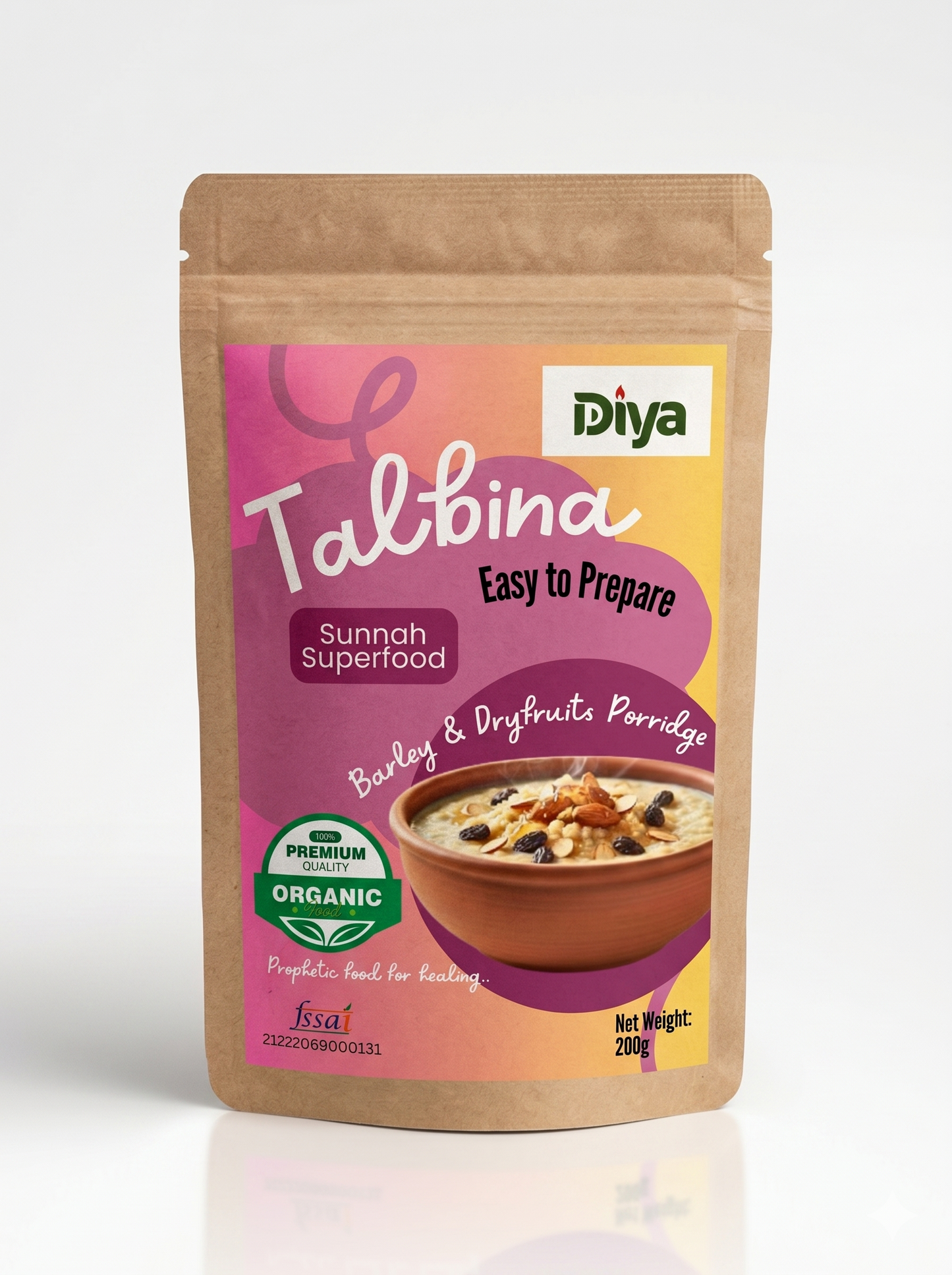 Diya Talbina - Prophetic Sunnah Superfood - Barley & Dry Fruits Porridge - 200g