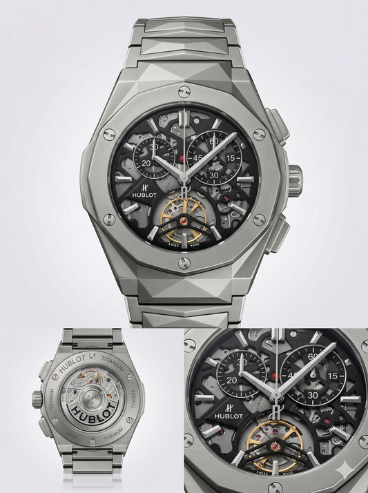 Titanium Stealth Skeleton – Geometric Industrial Watch
