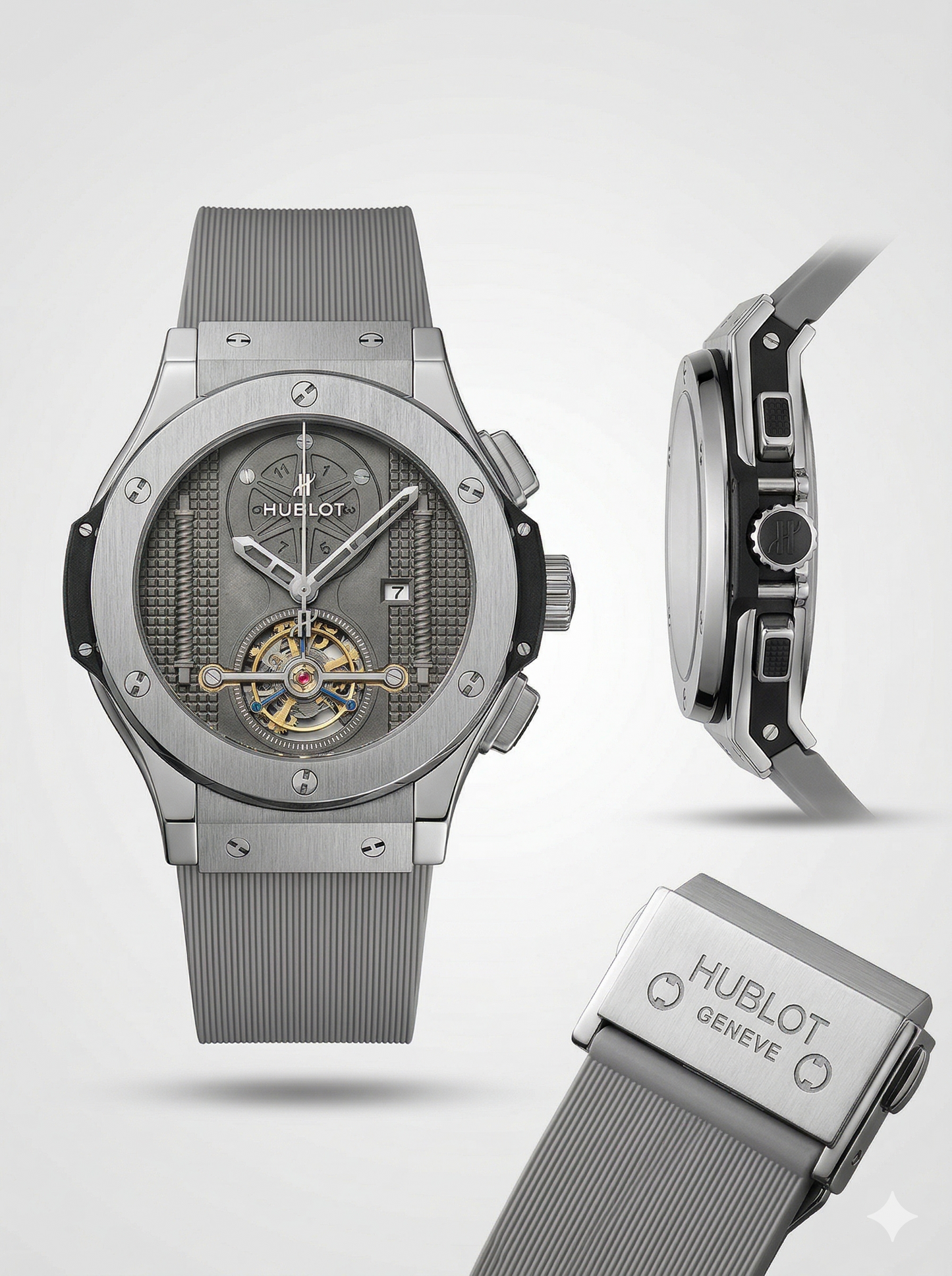 Midnight Carbon Open-Heart Fusion Watch