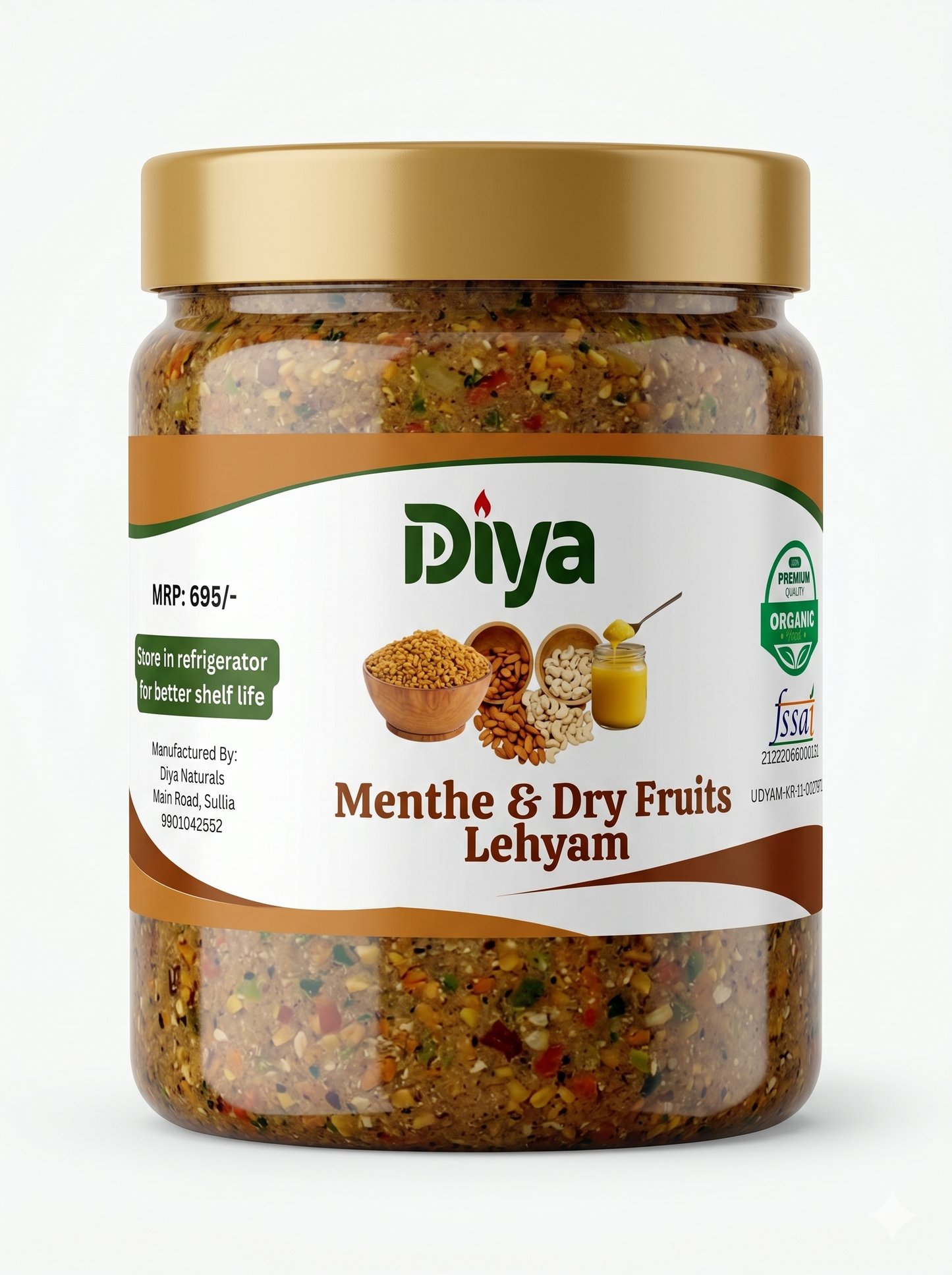 Diya Menthe & Dry Fruits Lehyam