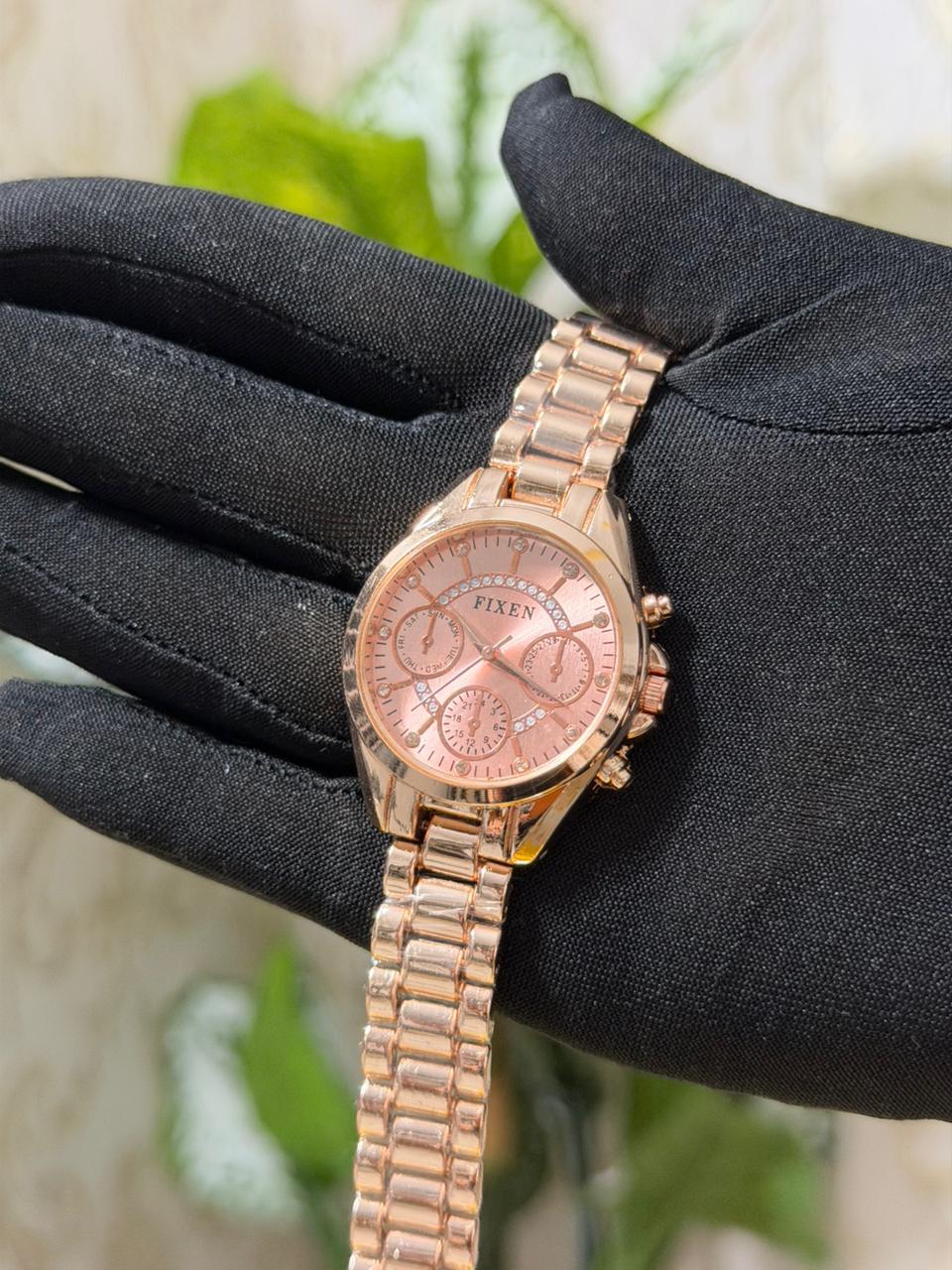Rose Luxe Chrono Watch