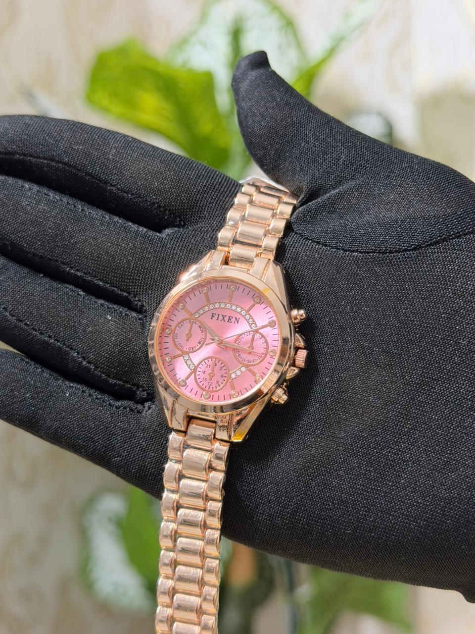 Rose Luxe Chrono Watch