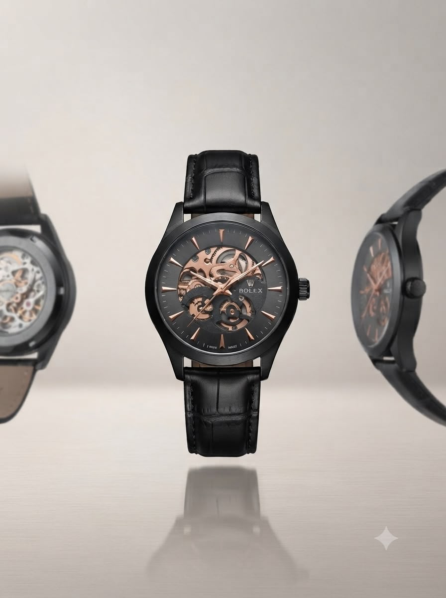 Signature Mechanical Skeleton Automatic Mens Watch