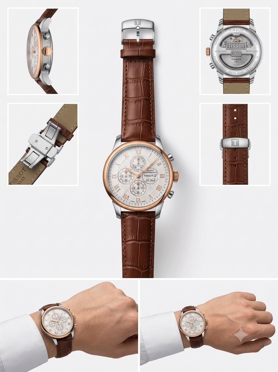Heritage Chronograph Roman Numeral Leather Men's Watch