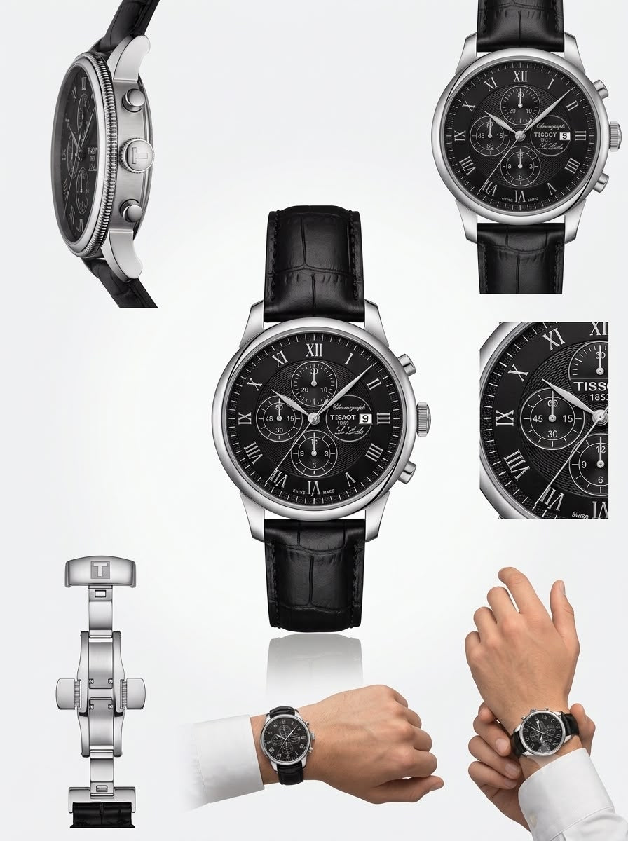 Heritage Chronograph Roman Numeral Leather Men's Watch