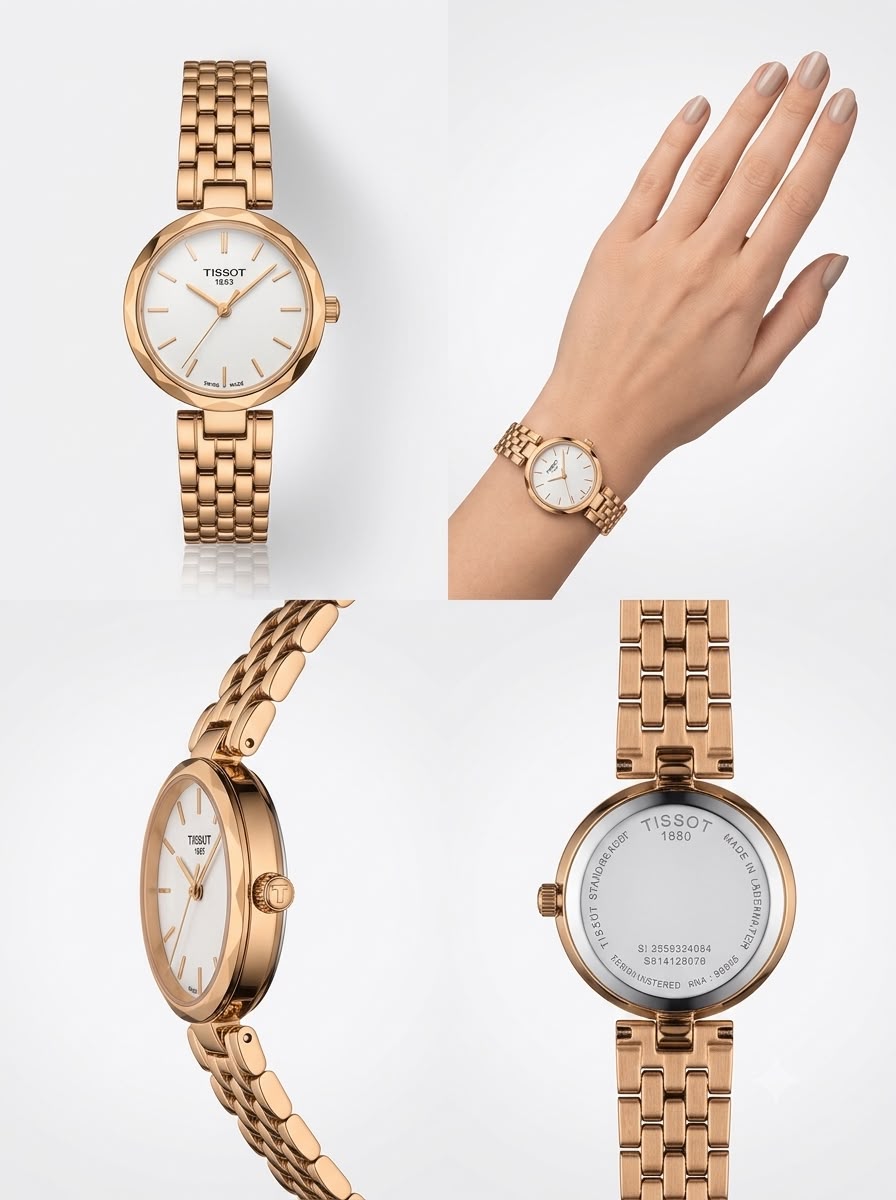 Minimalist Rose Gold-Tone Ladies Watch