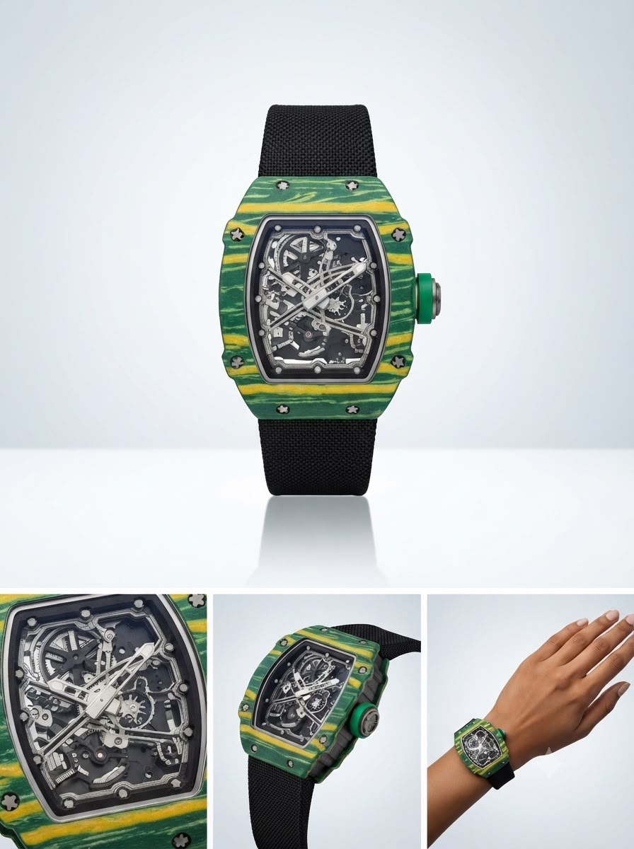 Avant-Garde Skeleton Tonneau Sport Watch
