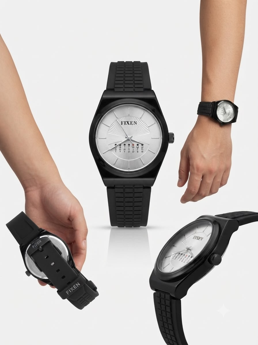 Fixen Minimalist Sunray-Dial Sport Watch