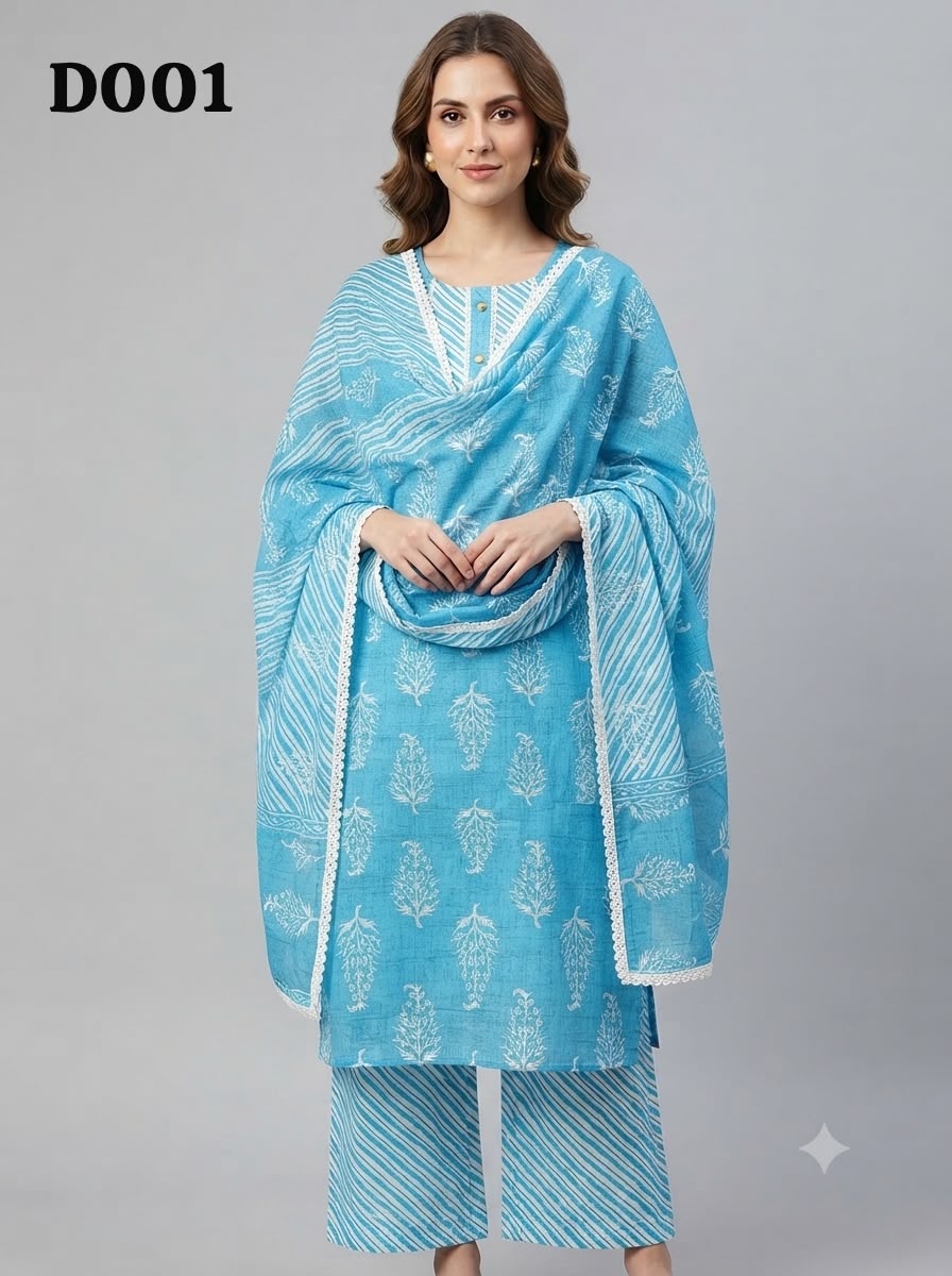 Semi cotton salwar suit D001
