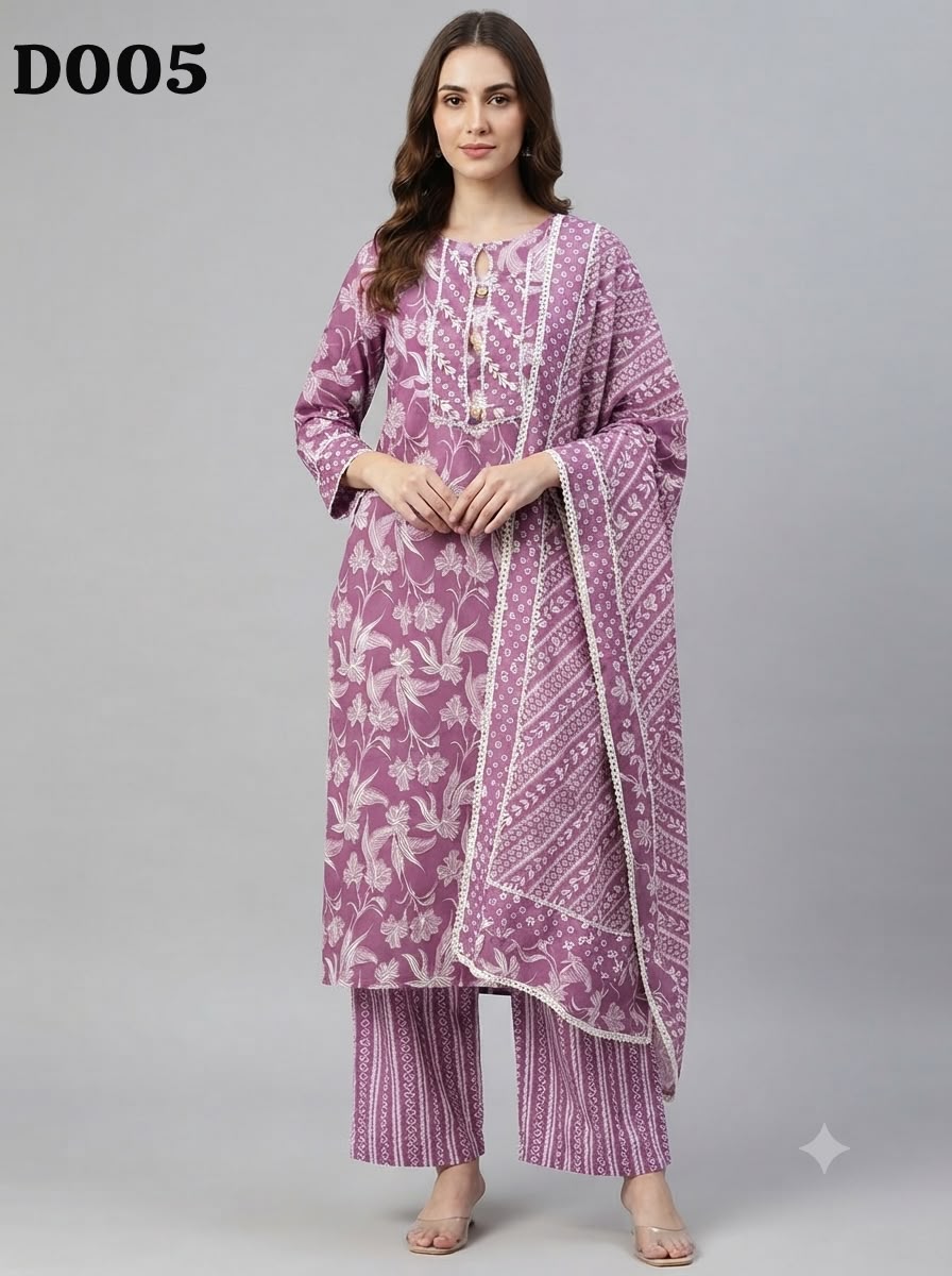 Semi cotton salwar suit D005