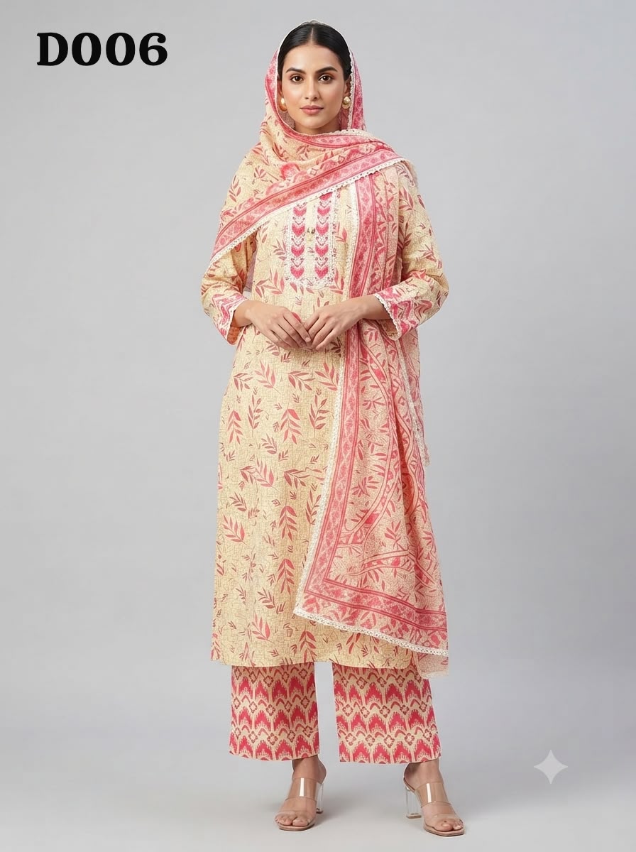 Semi cotton salwar suit D006