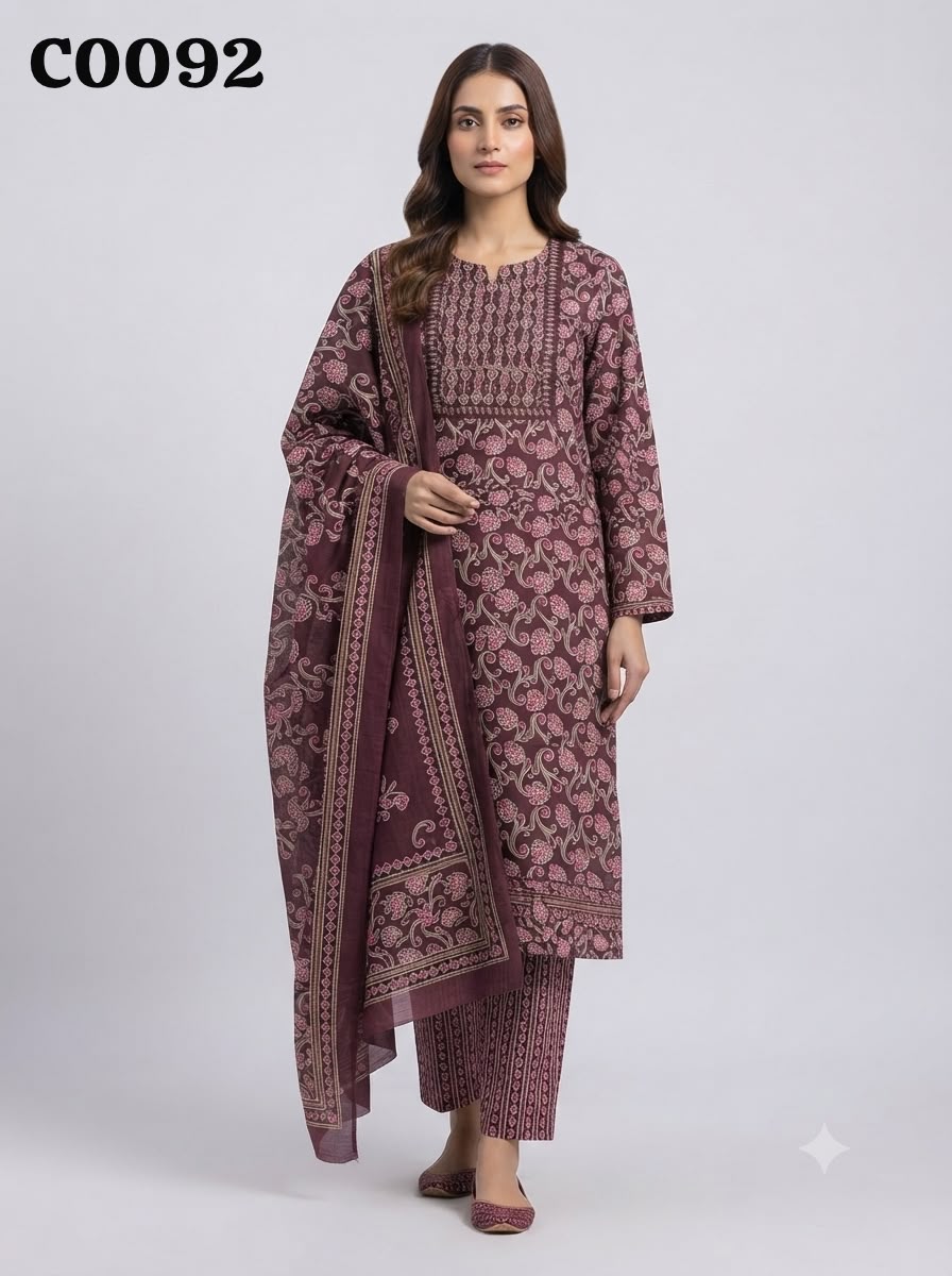 Semi cotton salwar suit C0092