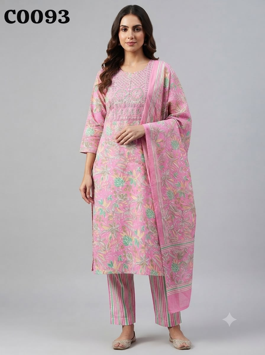 Semi cotton salwar suit C0093
