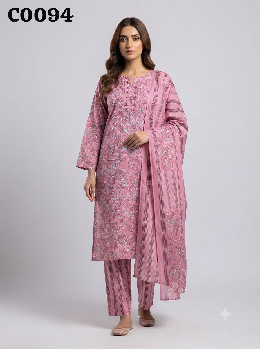 Semi cotton salwar suit C0094