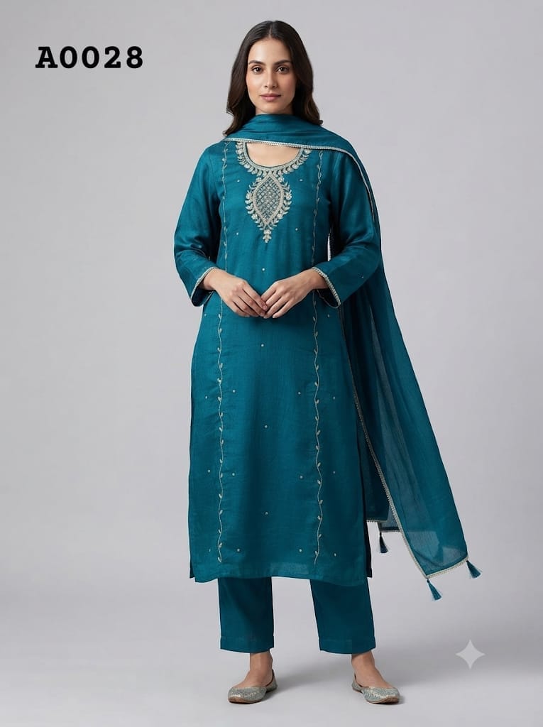 Side open churidarA0028