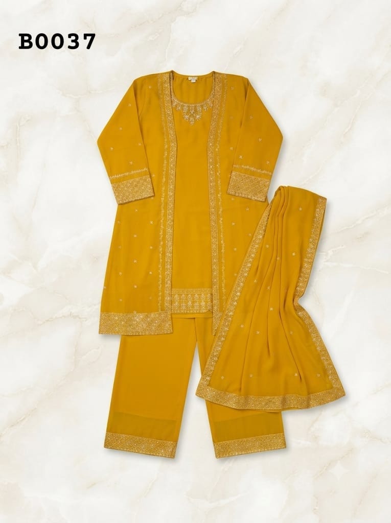 kurta with palazzo suit B0037