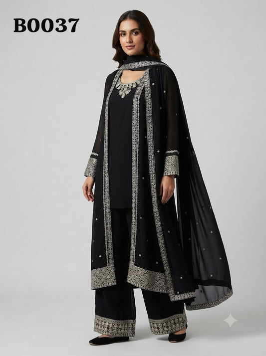 kurta with palazzo suit B0037