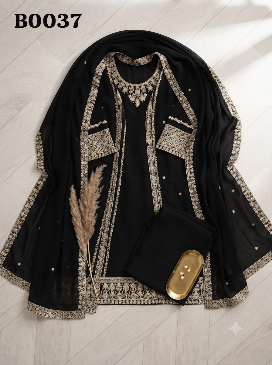 kurta with palazzo suit B0037