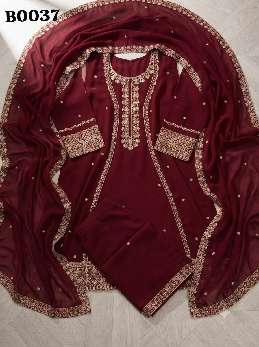 kurta with palazzo suit B0037