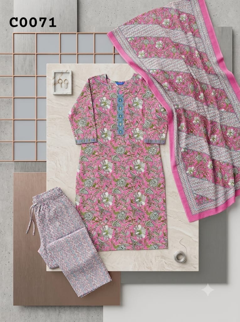Semi cotton salwar suit C0071
