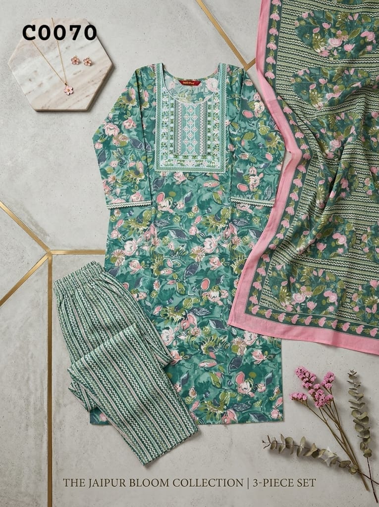 Semi cotton salwar suit C0070
