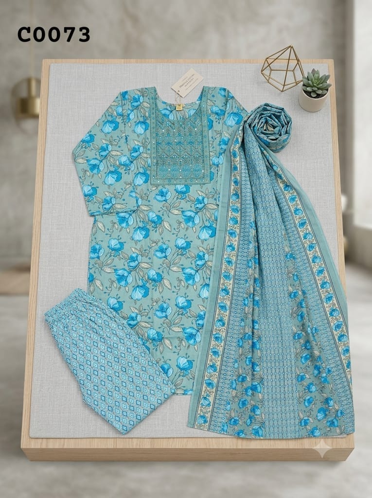 Semi cotton salwar suit C0073