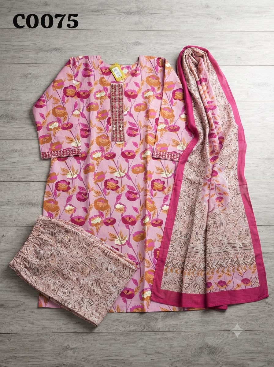 Semi cotton salwar suit C0075