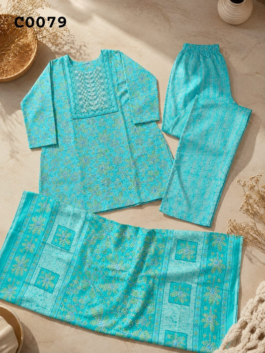 Semi cotton salwar suit C0079